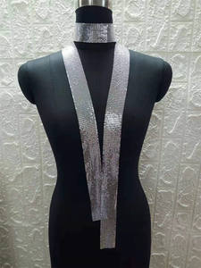 Bufanda con Lentejuelas Brillantes de Moda Europea y Americana, Collar de Lentejuelas en Color Dorado/Plateado/Oro Rosa, Joyería para Ropa, Bufanda para Fiestas - Product Image 2