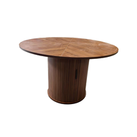 Salle à manger nordique design moderne et luxueux Restaurant italien Grande table de rangement ronde Table à manger avec dessus en MDF