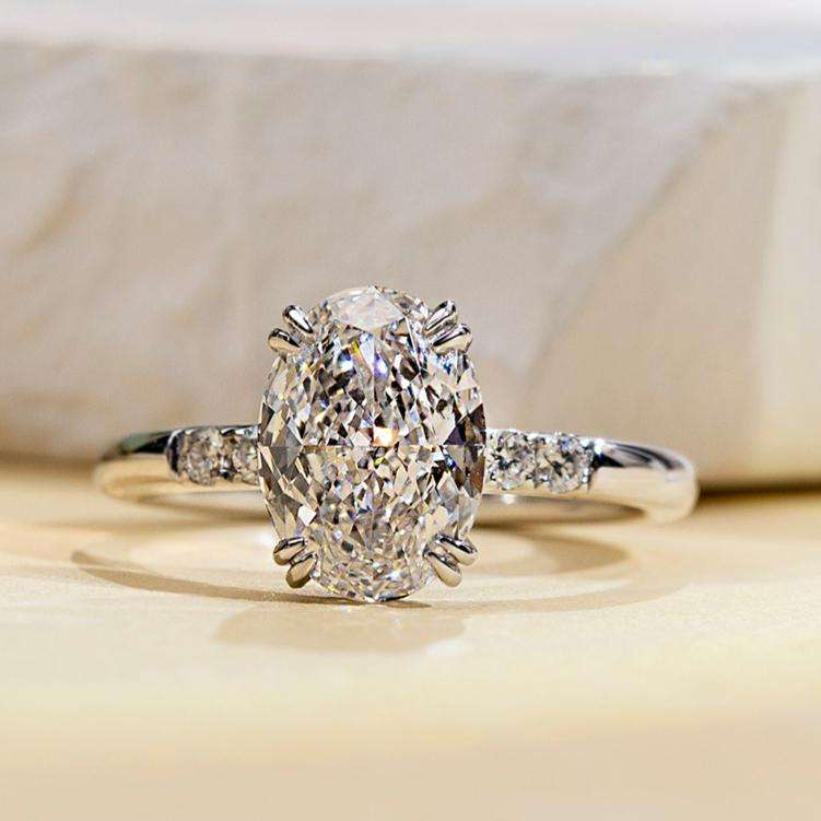Elegant Oval Diamond Rings Premium Engagement Jewelry