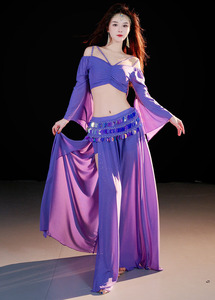 Costume <span class=keywords><strong>da</strong></span> Danza del Ventre Professionale per Adulti, Elegante Abito a <span class=keywords><strong>Sirena</strong></span> con Paillettes per Spettacoli di Danza Esotica - Product Image 3