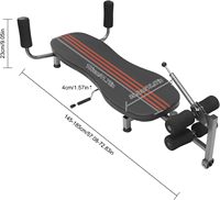 Machine d'étirement du dos réglable Table de traction d'inversion plate couchée Table de traction d'inversion de banc de décompression d'étirement du dos