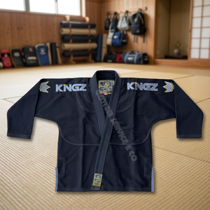 Kimono de Jiu-Jitsu Brasileño GSC-TTM Negro, Personalizado, Unisex, de Alta Calidad, con Bordado Frontal, Duradero, 100% Algodón, 450g, Mejores Precios - Product Image 3