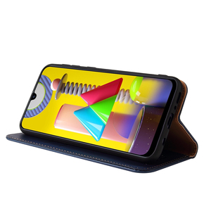 เคสฝาพับหนังเทียมระดับพรีเมียมสำหรับ Samsung M31-ทรงบางกระชับป้องกันทุกสัดส่วนพร้อมช่องใส่บัตร - Product Image 2