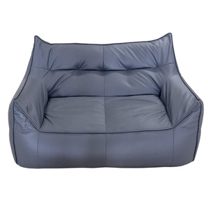 Housse de <span class=keywords><strong>canapé</strong></span> paresseux sectionnelle 2 places en cuir imperméable <span class=keywords><strong>Pouf</strong></span> Sac <span class=keywords><strong>Pouf</strong></span> Case Couch Beanbag Giant Bean Bag - Product Image 1