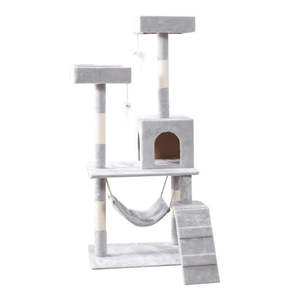 Torre de Madera para Mascotas con Diseño Personalizado, Proveedor de Muebles de Fábrica, Juguetes, Rascador para Gatos, Casa en el Árbol - Product Image 1
