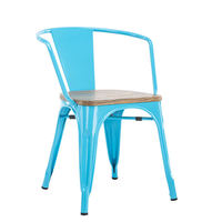Chaises de salle à manger empilables en métal sablé de style moderne, mobilier pour la maison, la salle à manger, l'hôtel et le bureau à domicile