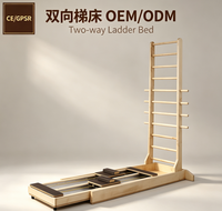 Lit échelle bidirectionnel en bois de chêne durable, réglable et portable, pour studio de Pilates, garantie 3 ans, pour la santé des jeunes, origine Shandong, en bois