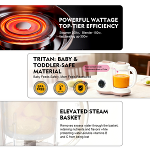 Licuadora para Bebé, <span class=keywords><strong>Vaporera</strong></span> de Alimentos Nutribuller, Calentador de Biberones Portátil, Procesador de Alimentos para Bebés - Product Image 2