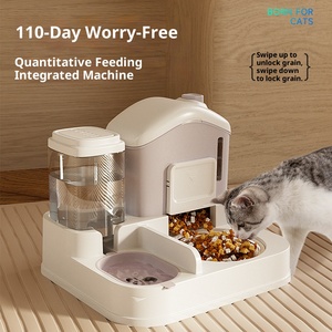 Erogatore di acqua per animali domestici intelligente <span class=keywords><strong>2</strong></span> in 1 grande capacità automatico cane gatto ciotola gravità cibo acqua alimentatore per animali domestici - Product Image 5