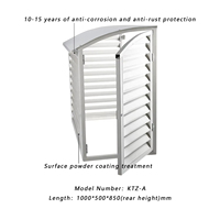 Couverture de protection pour climatiseur en aluminium flexible personnalisable, résistante aux intempéries, pour usage extérieur, applications scolaires et hospitalières
