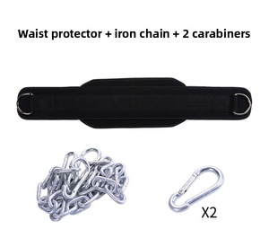 Cinturón de levantamiento de pesas de alta resistencia con cinturones de inmersión de <span class=keywords><strong>cadena</strong></span> Pull up Chin up Kettle Bell Barbell Fitness Culturismo Gimnasio - Product Image 4