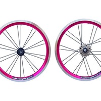 Set Roda Sepeda Lipat 14/16 Inci Model Starburst dengan Roda Pengatur Tiga Kecepatan