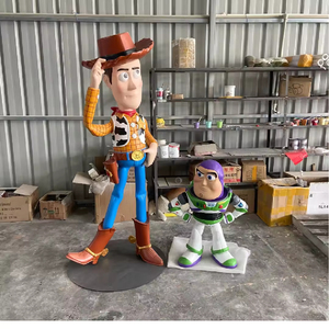 Özel Yapım Anime Figürleri Açık Hava Sergisi Gerçek Boyutlu Buzz Lightyear Woody Çizgi Film Oyuncak Hikayesi Heykeli Anime Figürleri Reçine Heykeli - Product Image 5