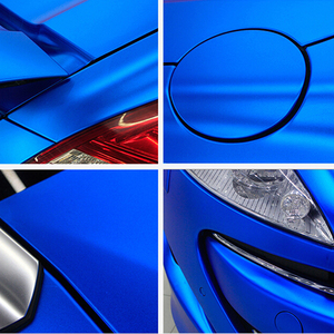 Film Vinyle Adhésif Mat PVC/PET Bleu pour Voiture, Effet Peinture Originale, Sans Bulles, Décalcomanie Intérieure/Extérieure, Film DIY pour Changement de Couleur de Voiture - Product Image 6
