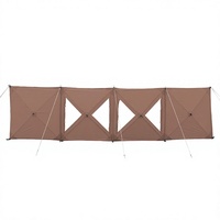 Paravent portable pliable en tissu Oxford avec fenêtre, installation rapide pour le camping, la plage et les événements en plein air