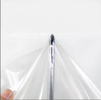 Film PVC transparent antistatique résistant à l'eau SIJIA, matériau enduit super clair, textiles de maison, imperméable, poids moyen