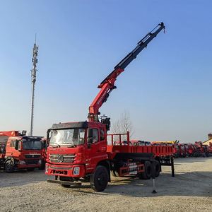 Camion grue à bras articulé Dongfeng K5 6x4 12 tonnes pour le levage et le transport de matériaux de construction et d'ingénierie - Product Image 5