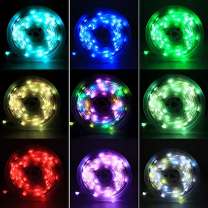 Smart APP controllo LED stringa di luce 5M RGB LED natale illuminazione intelligente striscia di luce LED con telecomando