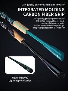 批发1.98m/2.13m/2.28m高碳2节30 + 36t敏感毫升快速折叠纺纱铸造杆诱饵钓鱼竿 - Product Image 5