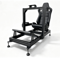 Simulateur de course complet 4080 Motion avec siège, profilés en aluminium, cockpit de simulation réglable pour jeux de course