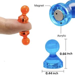 Mạnh mẽ đầy màu sắc đẩy pin nam châm bảng trắng & tủ lạnh nam châm cho lớp học trường Locker nhà bếp văn phòng sử dụng nhà - Product Image 4