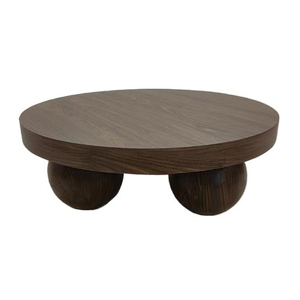 Giữa Thế Kỷ hiện đại hình tròn bàn đạp gỗ hàng đầu tối giản Bàn cà phê nhỏ cho phòng khách - Product Image 5