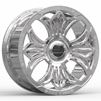 Jantes forgées chromées personnalisées Alibaba 20 21 22 23 pouces 5X120 5X112 adaptées aux Cullinan Range Rover GLE GLS Cross Design
