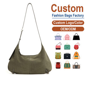 Sacs à bandoulière en cuir suédé véritable de créateur, sacs à main de luxe grande capacité pour femmes, cadeau idéal - Product Image 1