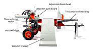 Fendeuse de bois hydraulique électrique haute puissance WP-283 entièrement automatique pour usage domestique, fendeuse rapide de bûches avec capacité de 28 tonnes