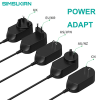 Adaptateur secteur 12V 3A DC avec prise UPS, matériau PC