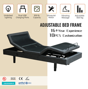 Khung giường điều chỉnh đa chức năng hiện đại, kích thước King size chia đôi, có 4 mô tơ Okin của Đức, hỗ trợ nâng đầu và lưng. - Product Image 2