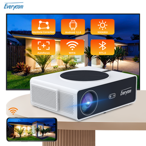 900ANSI 28000 lumens android12 3 + 64 gam WIFI video chiếu thông minh LED tốt nhất rạp hát tại nhà Everycom q10w Max chiếu 4K chiếu - Product Image 1