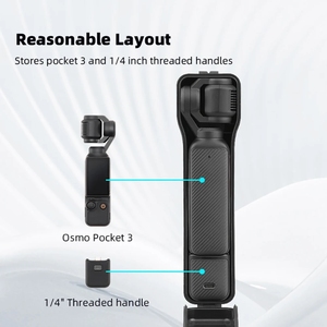 Pour <span class=keywords><strong>DJI</strong></span> <span class=keywords><strong>OSMO</strong></span> <span class=keywords><strong>POCKET</strong></span> 3 caméra d'action BRDRC boîte de rangement étanche, sac de coque de protection avec lanière - Product Image 4
