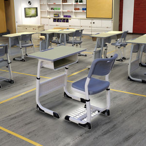 Bureaux de salle de classe pour étudiants à un prix abordable Mobilier scolaire Ensemble de bureaux et de chaises modernes pour étudiants - Product Image 2