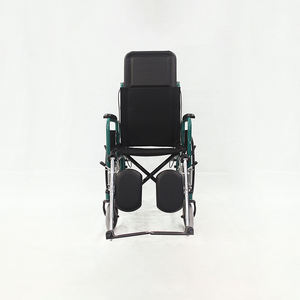 Fauteuil roulant de transfert inclinable à dossier haut, homologué ISO, avec toilettes amovibles, pour adultes - Product Image 4