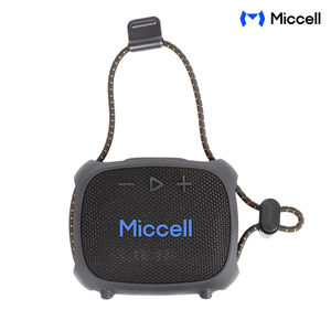 Mini haut-parleur sans fil d'extérieur Miccell 8W IPX5 avec lumière RGB et <span class=keywords><strong>cordon</strong></span>, idéal pour le cyclisme, le camping et la randonnée - Product Image 1