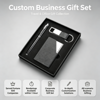 Ensemble cadeau d'entreprise personnalisé de luxe de la marque Starlink, kit souvenir d'entreprise avec stylo, porte-clés, étui à cartes, logo personnalisé