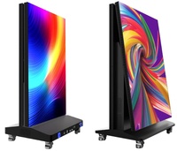 GOB HD Intérieur Portable Pliant LED Poster Display P1.8 P2.5 P3 Mobile Commercial Poster Screen WIFI USB Control Stand for Shop