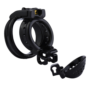 Frrk กรงเรซิ่นพรหมจรรย์มี<span class=keywords><strong>2</strong></span>ล็อคห่วงอวัยวะเพศชายป้องกันการหลบหนีกลวงระบายอากาศได้ล็อคไก่เครื่องรางเร้าอารมณ์เร้าอารมณ์ร้าน BDSM - Product Image 4