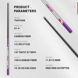 TuoYuan Group Achetez un <span class=keywords><strong>queue</strong></span> <span class=keywords><strong>de</strong></span> <span class=keywords><strong>billard</strong></span> en fibre <span class=keywords><strong>de</strong></span> carbone avec personnalisation d'équipe pour les clubs <span class=keywords><strong>de</strong></span> <span class=keywords><strong>billard</strong></span> scolaires et d'entreprise - Product Image 2