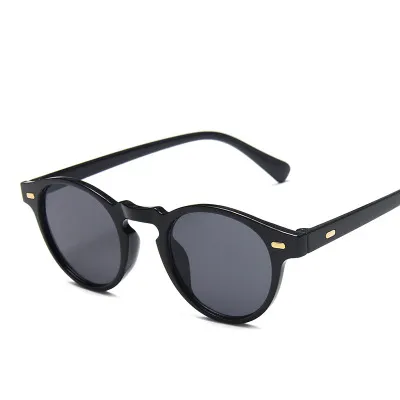 Fashion Gregory Peck Style Round aviation Sunglasses Vintage Rivets Cool Brand Design Sun Glasses Oculos De Sol UV400