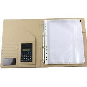 Tùy Chỉnh A4 Thư Mục Da Kinh Doanh Quản Lý Clip Máy Tính Dây Kéo Clip Văn Phòng Nguồn Cung Cấp Đa Chức Năng Tập Tin - Product Image 4