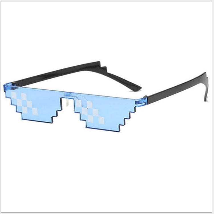 12 Paia Di Occhiali Da Sole Unisex In Stile Pixel - 6 Colori (Nero, Rosso, Blu, Giallo, Rosa, Verde) - Divertenti E Versatili Per Feste, Travestimenti, Foto E Protezione UV - 4