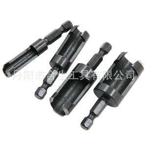 ชุดดอกสว่านเจาะไม้ Mr Drill Plug 4 ชิ้น รุ่น 6101316 ด้ามหกเหลี่ยมสีดำ สำหรับเจาะไม้ได้อย่างรวดเร็ว - Product Image 3