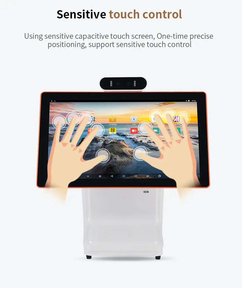 Controllo del prezzo del sistema pos con doppio touch screen economico di alta qualità per negozi di ristoranti e negozi al dettaglio