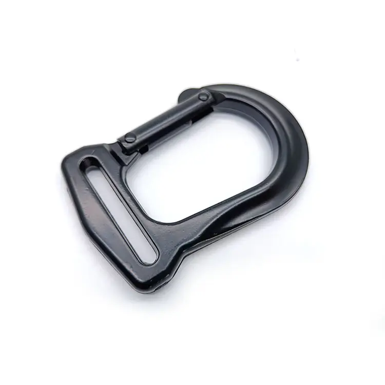 Black Tention Zinc Alloy Buckle Making Accessories Yoga Swivel Snap Hook Strap Carabiner webbing metal hook