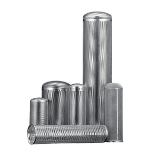 Panier filtrant perforé cylindrique en acier inoxydable 304, insert de panier filtrant pour la filtration des canalisations et le traitement des eaux usées - Product Image 1