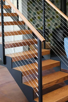 Balustrade en câble sur mesure pour villa, porche extérieur, fabriquée à l'usine de Foshan