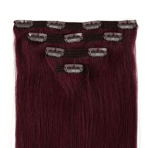 Extensions de cheveux 100% vierges chinois Remy à double trame, clips invisibles, tissage machine, toutes couleurs, volume élevé, ondulation naturelle - Product Image 2