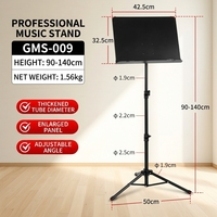 Wholesale Bestsellers Black Metal Musical Stand for Guitar Sheet Music Stable and Durable with OEM Service